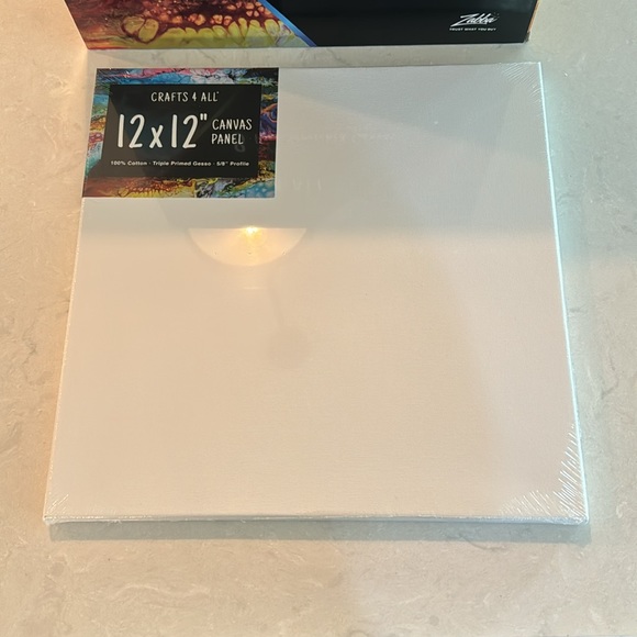 Crafts 4 All 8 Pack Stretched Canvas 12 x 12 100% Cotton - Picture 3 of 3